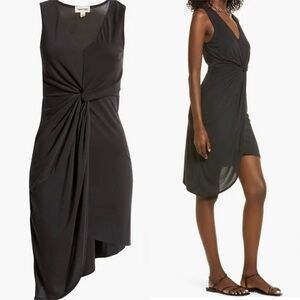 NWT Open Edit Drape Twist V-Neck Sheath Dress Size 1X